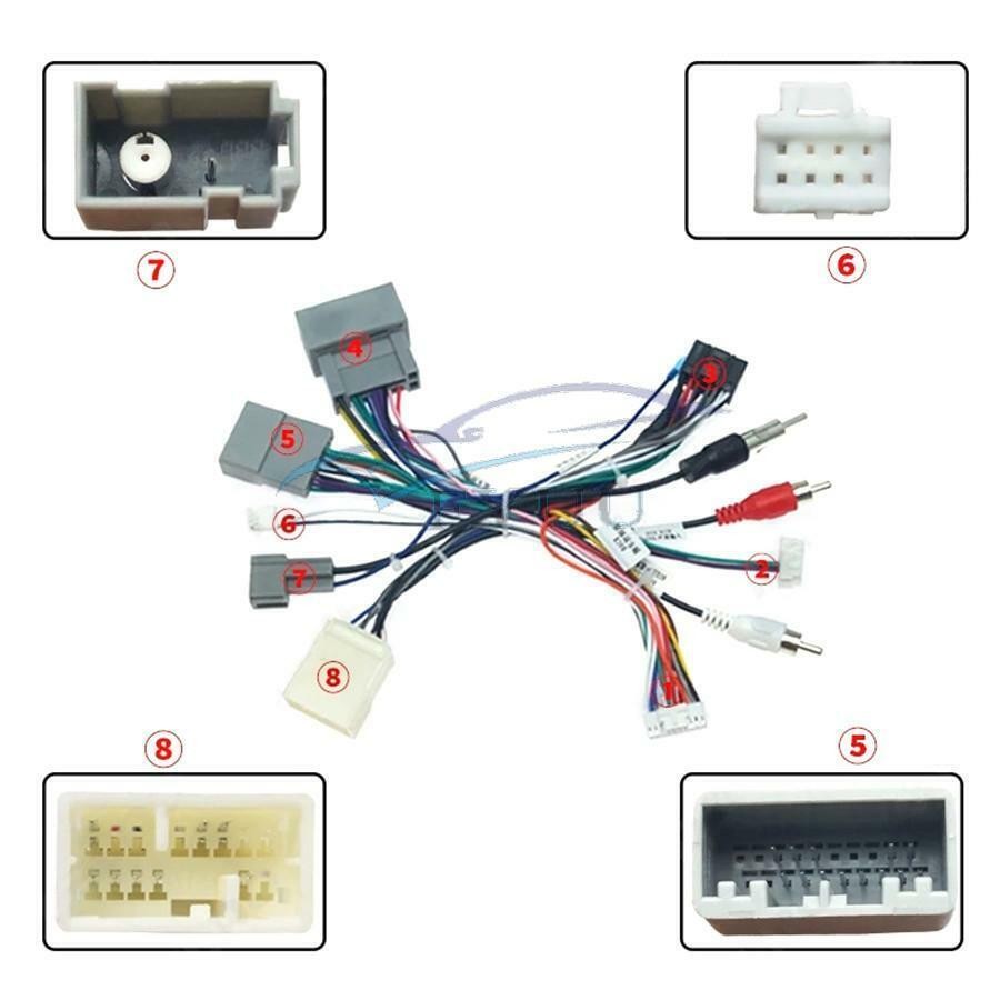 16Pin Android Radio Power Cable Adapter w/ Canbus Box For Honda Civic CRV 12-15