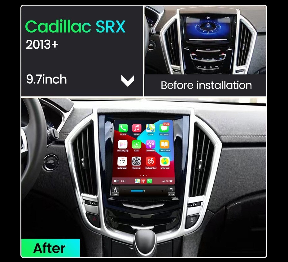For Cadillac ATS SRX XTS CTS Android 13 Car Stereo Radio Carplay GPS Navigation