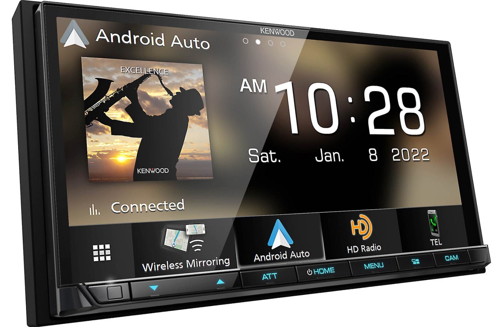 KENWOOD DMX908S 6.95″ AM FM BT CarPlay Stereo + Kenwood CMOS-240U Backup Camera