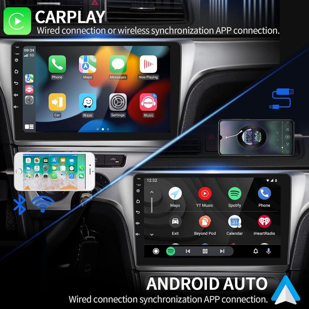9” Car Radio Wireless Android 13 Auto CarPlay 6+128GB For Ford F150 2015-2021