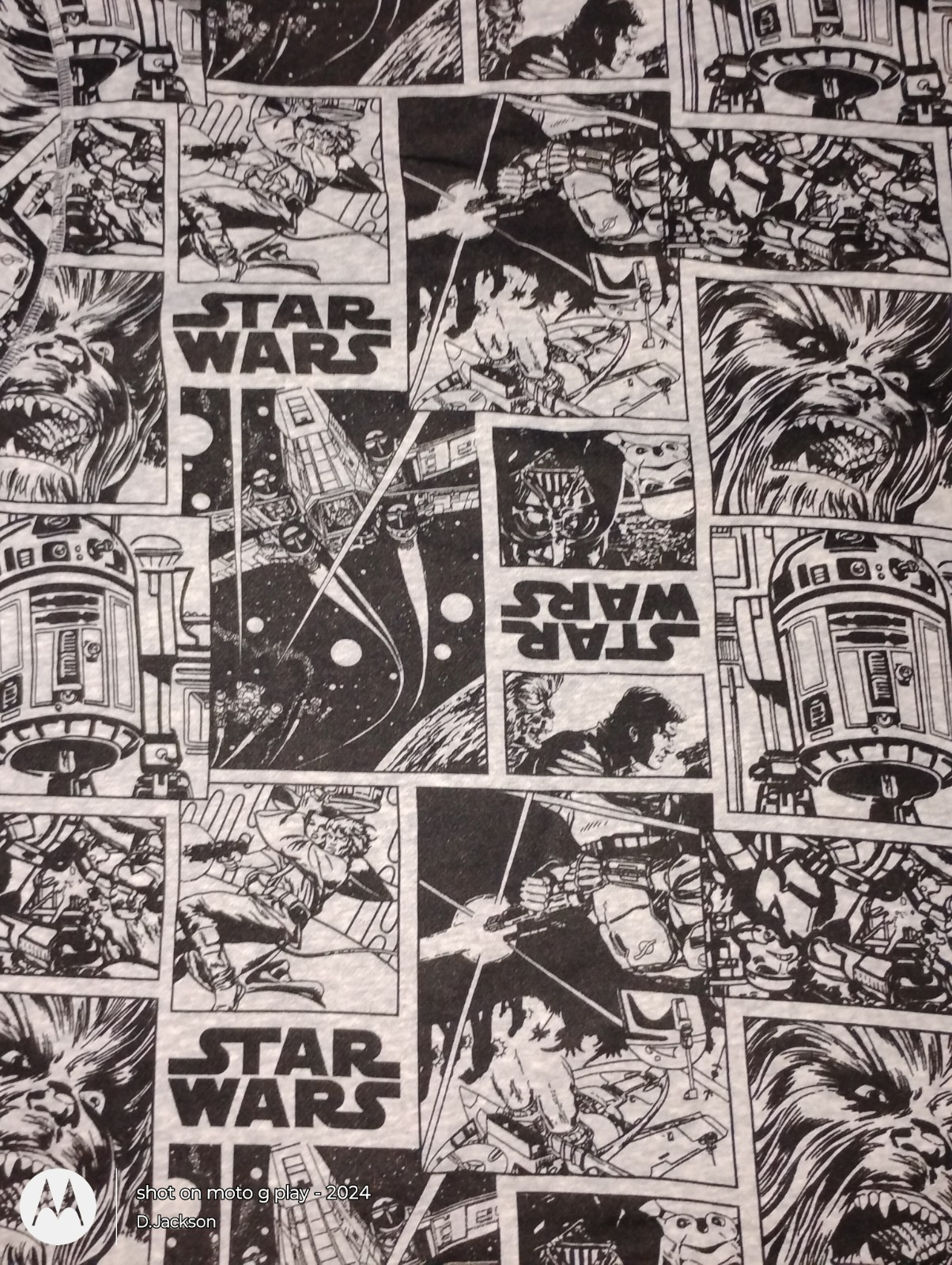 *NEW* Amazon Essentials Star Wars XL Grey/Black Zipper Hoodie Sweat Shirt