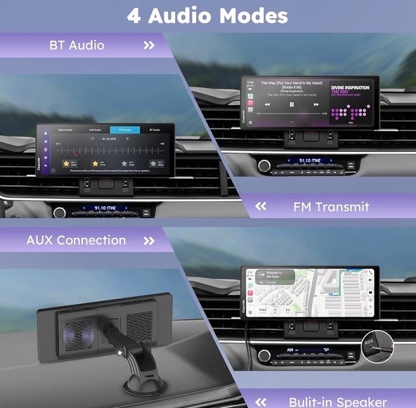 W903Plus Wireless CarPlay & Android 4+64 GB, 9.3″ HD IPS Touchscreen GPS BT