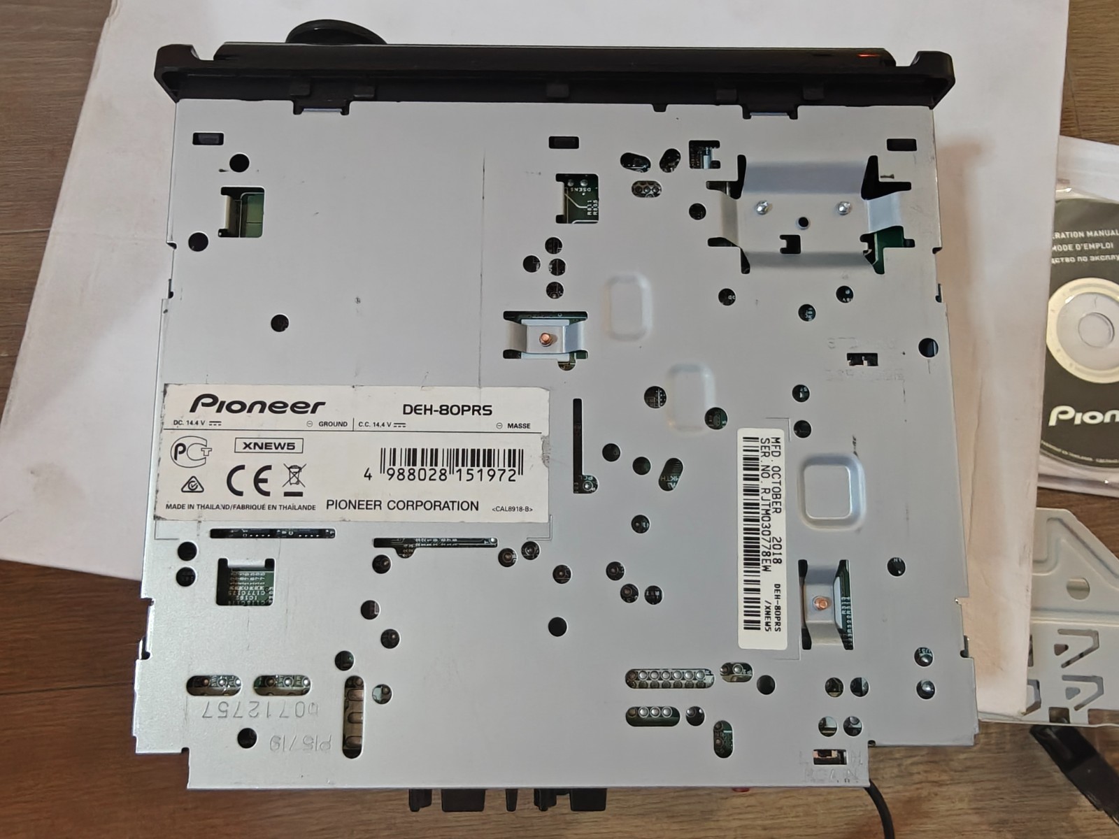 Pioneer DEH-80PRS 3-way Active Crossover Network,Auto EQ CD Bluetooth Player-NEW