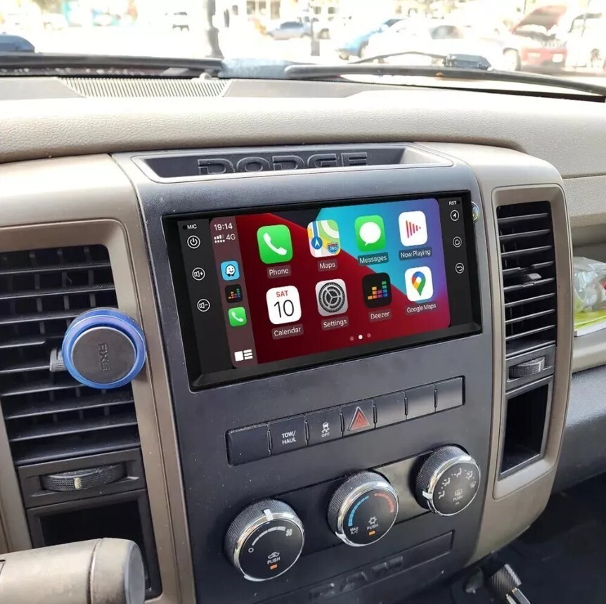 7″ Android Screen Carplay Car GPS Stereo Radio For Jeep Wrangler Dodge Chrysler