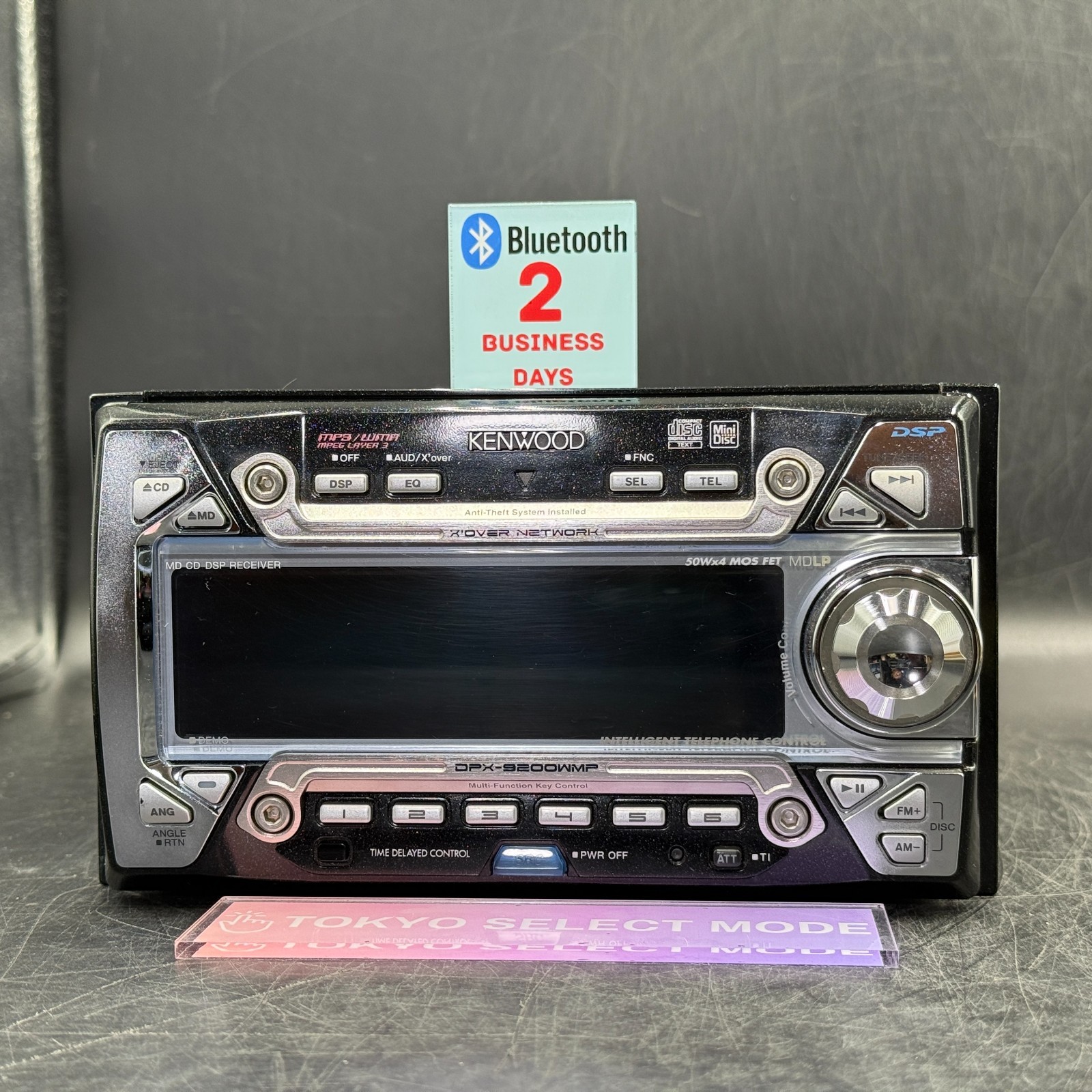 Kenwood DPX-9200WMP 2DIN Car Audio CD MD Player Added Bluetooth JDM DSP In Stock