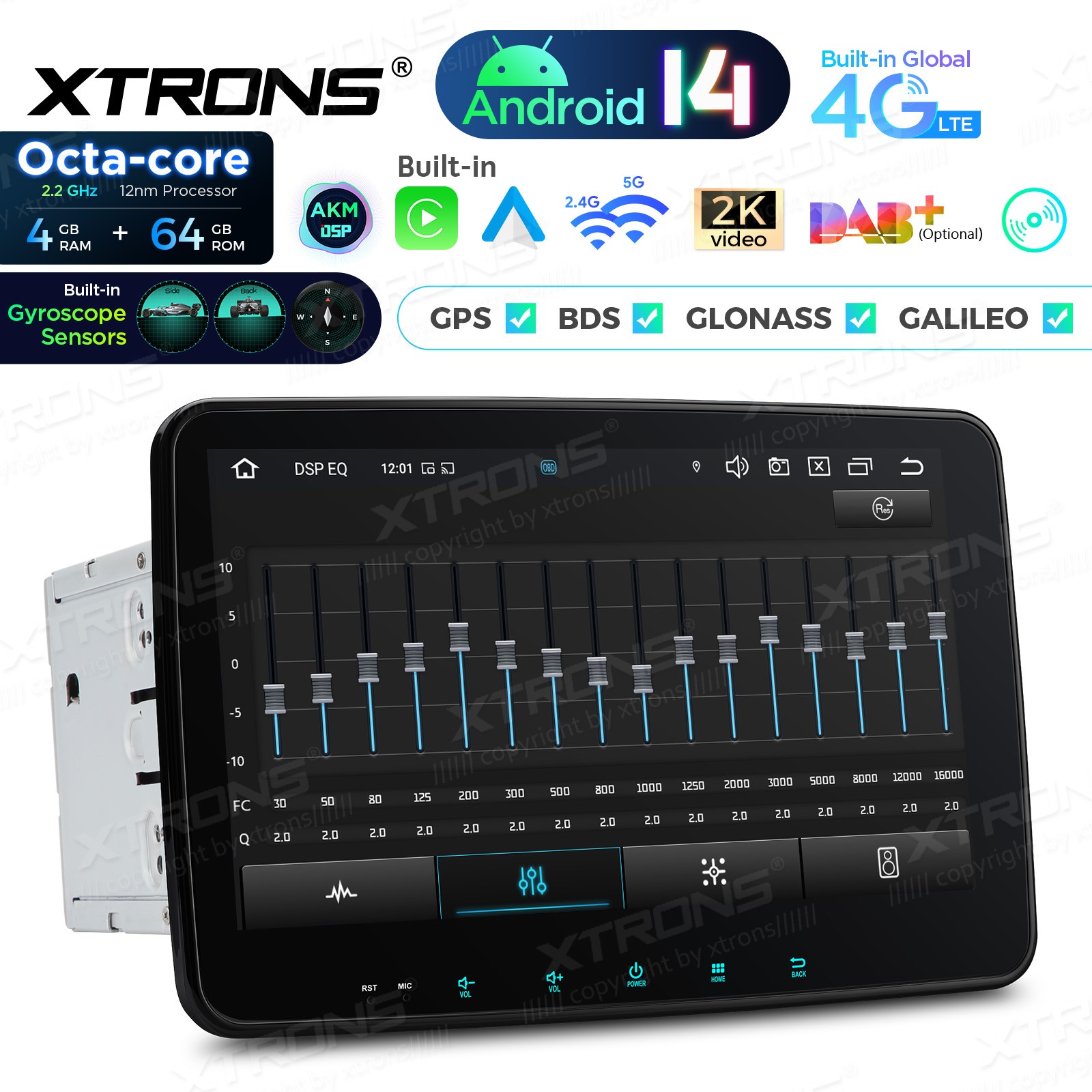 10.1″ Android 13 Car GPS Stereo DVD Radio Double 2 DIN Navi 2+32GB Universal