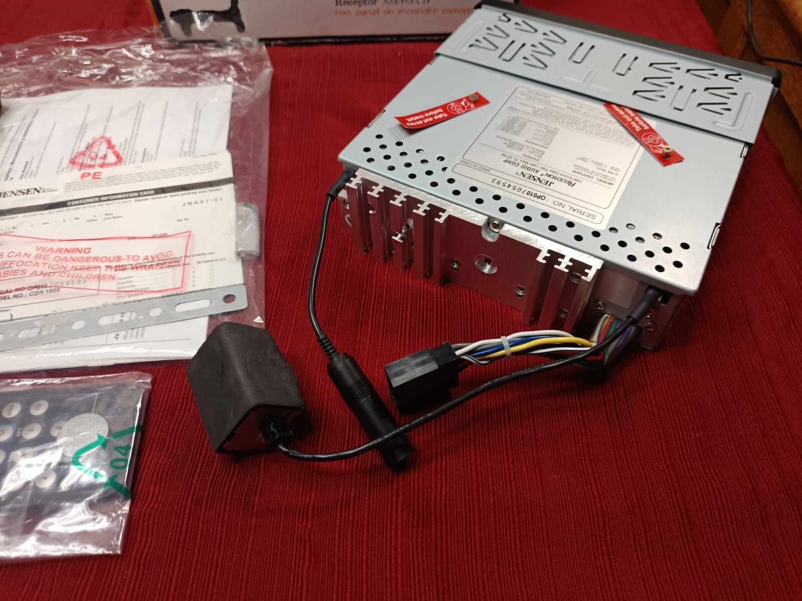 Jensen CDH1000 CD Receiver Car Stereo 160W NEW OPEN BOX, HAD SCREEN ISSUE – READ
