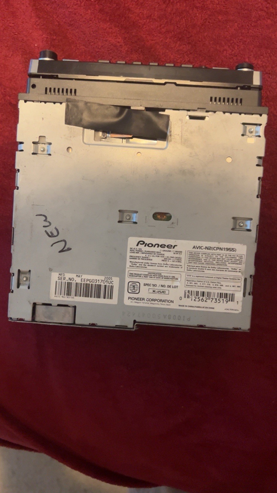 Pioneer AVIC-N3 Car Radio CD Player