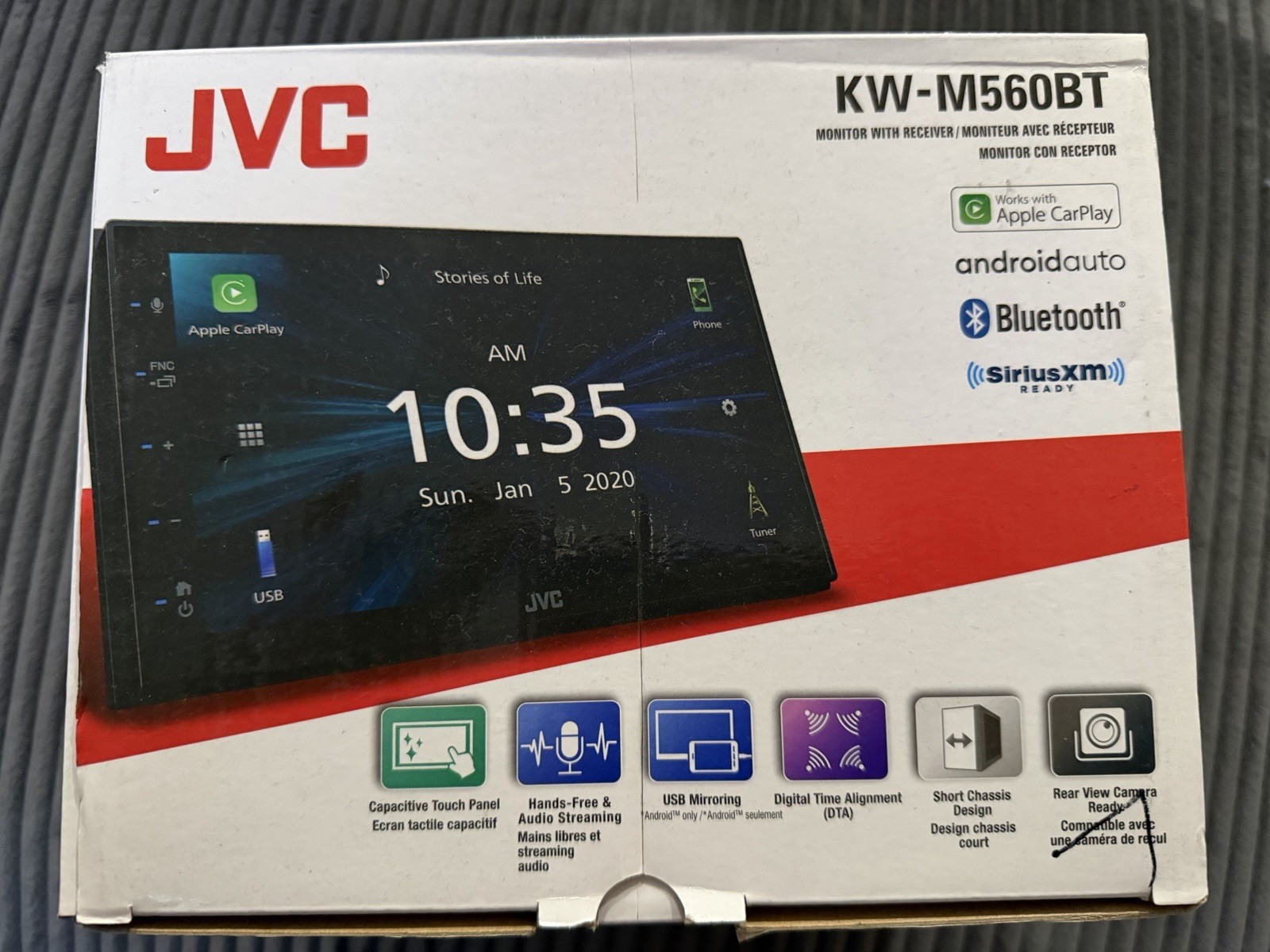 JVC KW-M560BT 6.8 inch Monitor with Receiver