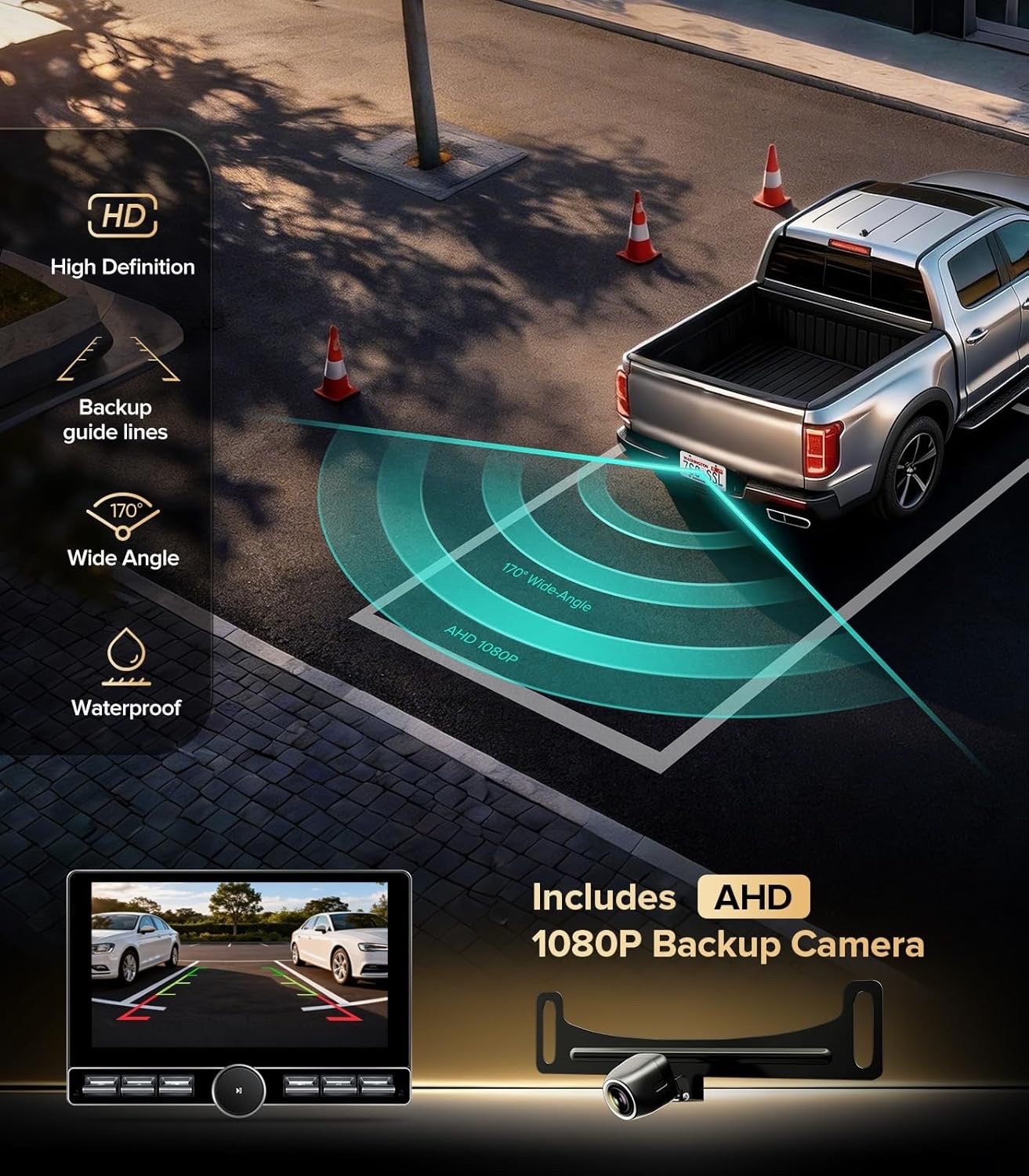 Car Stereo for Ford F150 2009-14, CarPlay & Android, w/ Knob – READ FOR MODELS