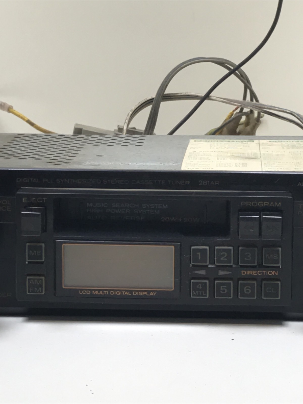 Hitachi Digital PLL Synthesized Stereo Cassette Tuner 281AR Automatic CSK-281AR