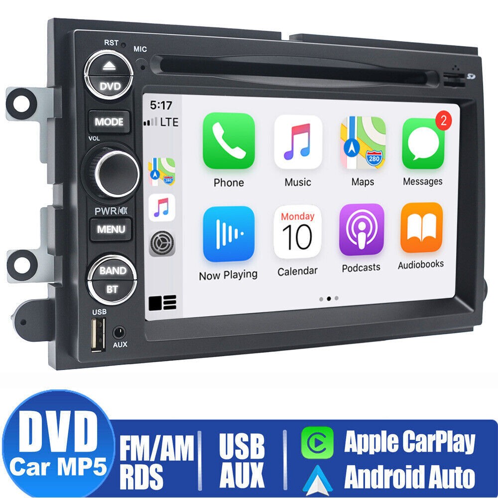 For Ford F150 F250 F350 Car DVD CD Player Stereo Radio with Carplay GPS Back Cam