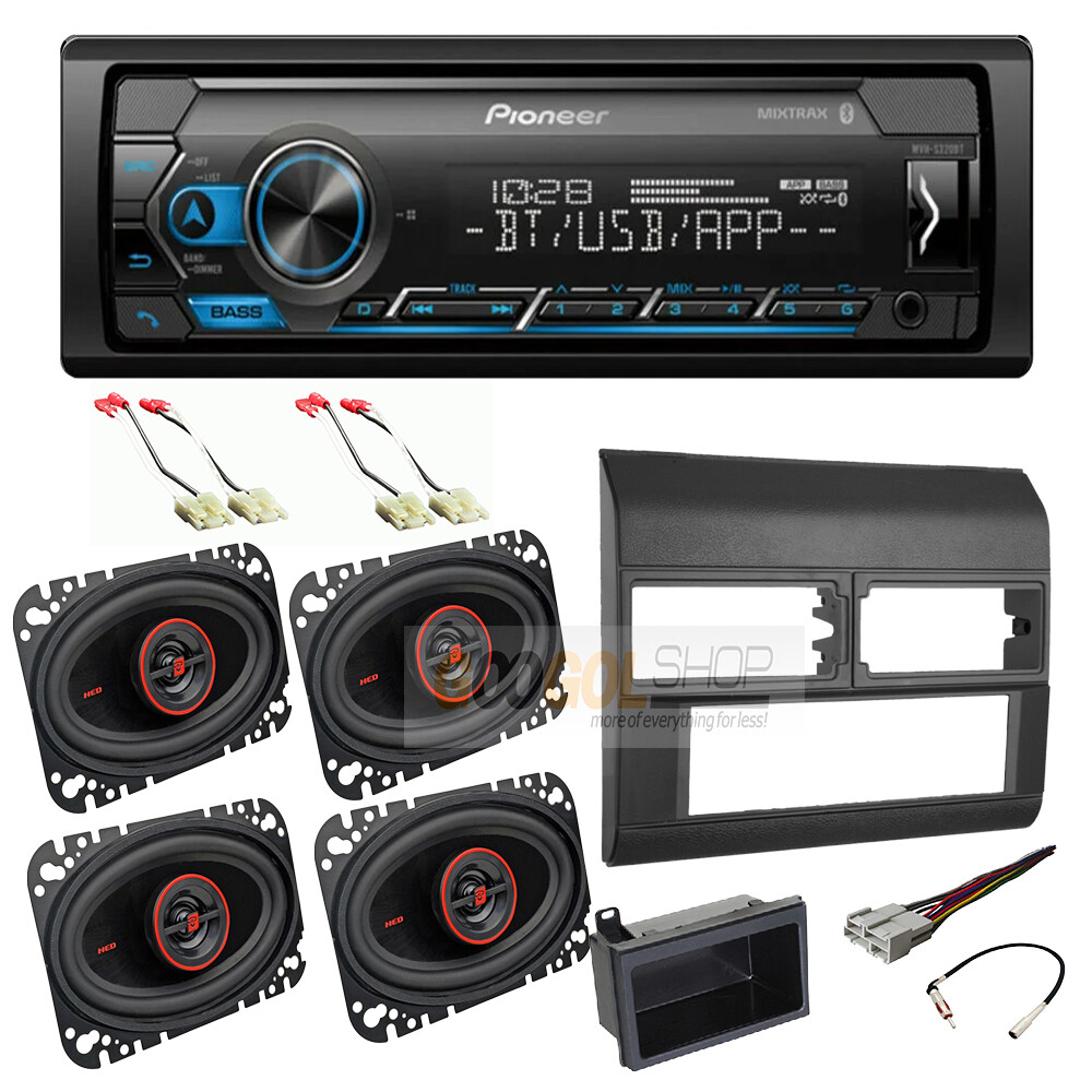 Pioneer Stereo+Install kit Radio 4×6 Speakers For 1988-1994 GM C/K 1500, 2500 GY