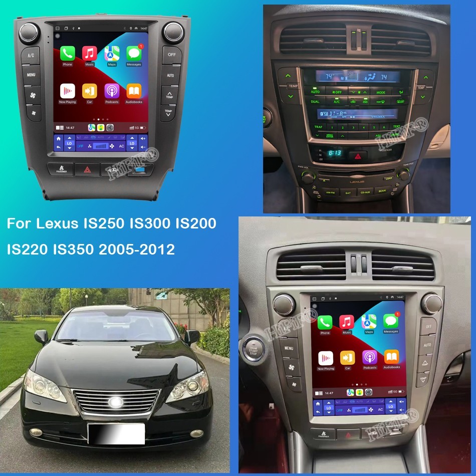 For Lexus IS250 IS300 IS200 IS220 IS350 2005-2012 Car Stereo 2 Din Head Unit GPS