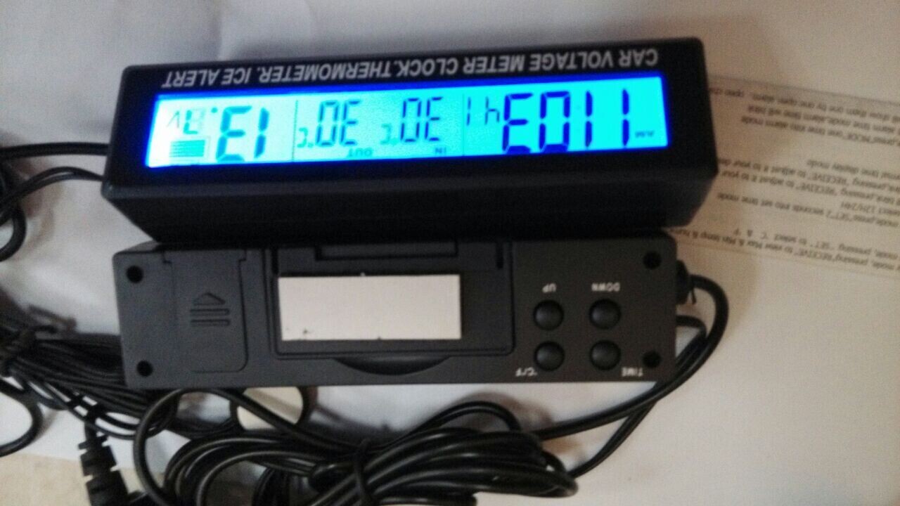 Digital display Car color electronic clock Monitor Car Clock Battery