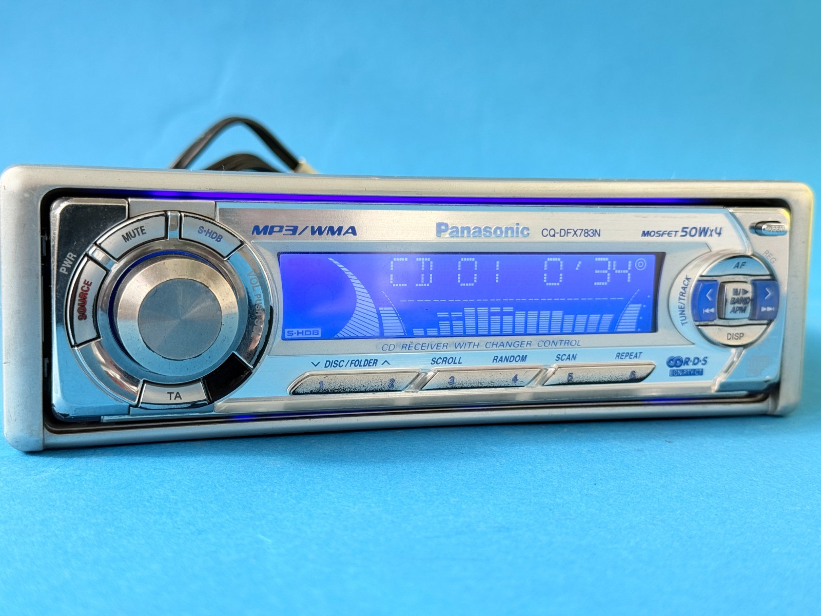 Panasonic CQ-DFX783N Car CD Player Stereo Radio Detachable Face Tested