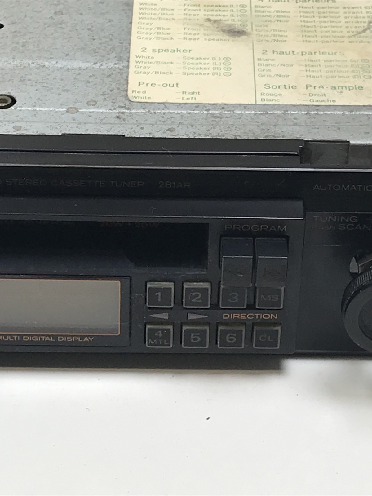 Hitachi Digital PLL Synthesized Stereo Cassette Tuner 281AR Automatic CSK-281AR