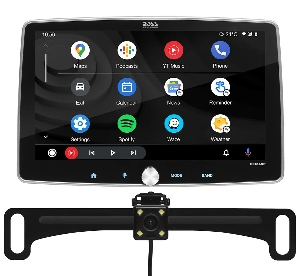 Boss Elite BE10ACP-C 10.1″ Apple CarPlay Android Auto Bluetooth Stereo + Backup