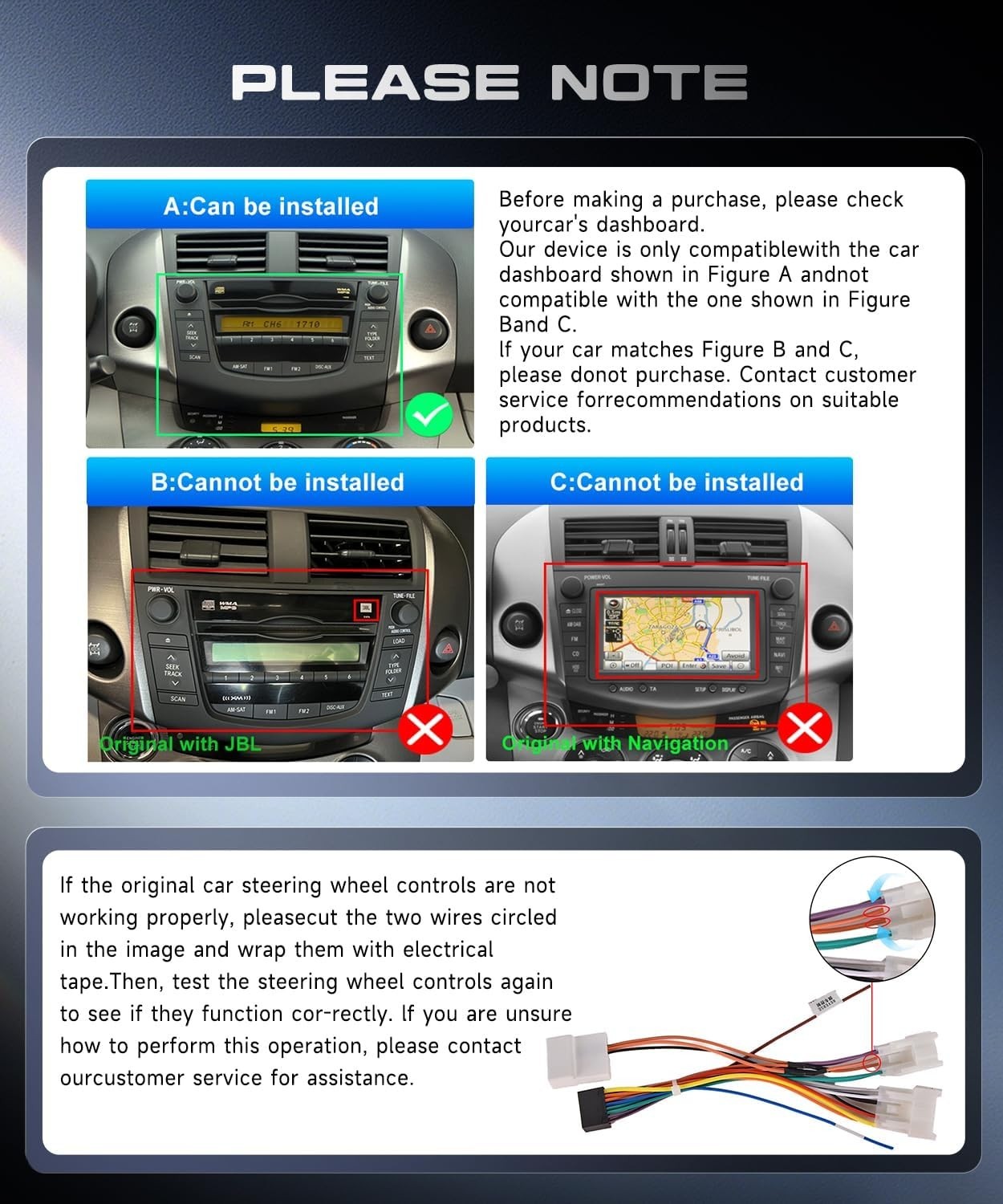 9″ 4+64G Android Auto Carplay Stereo for Toyota RAV4 2007-2012; Non-JBL