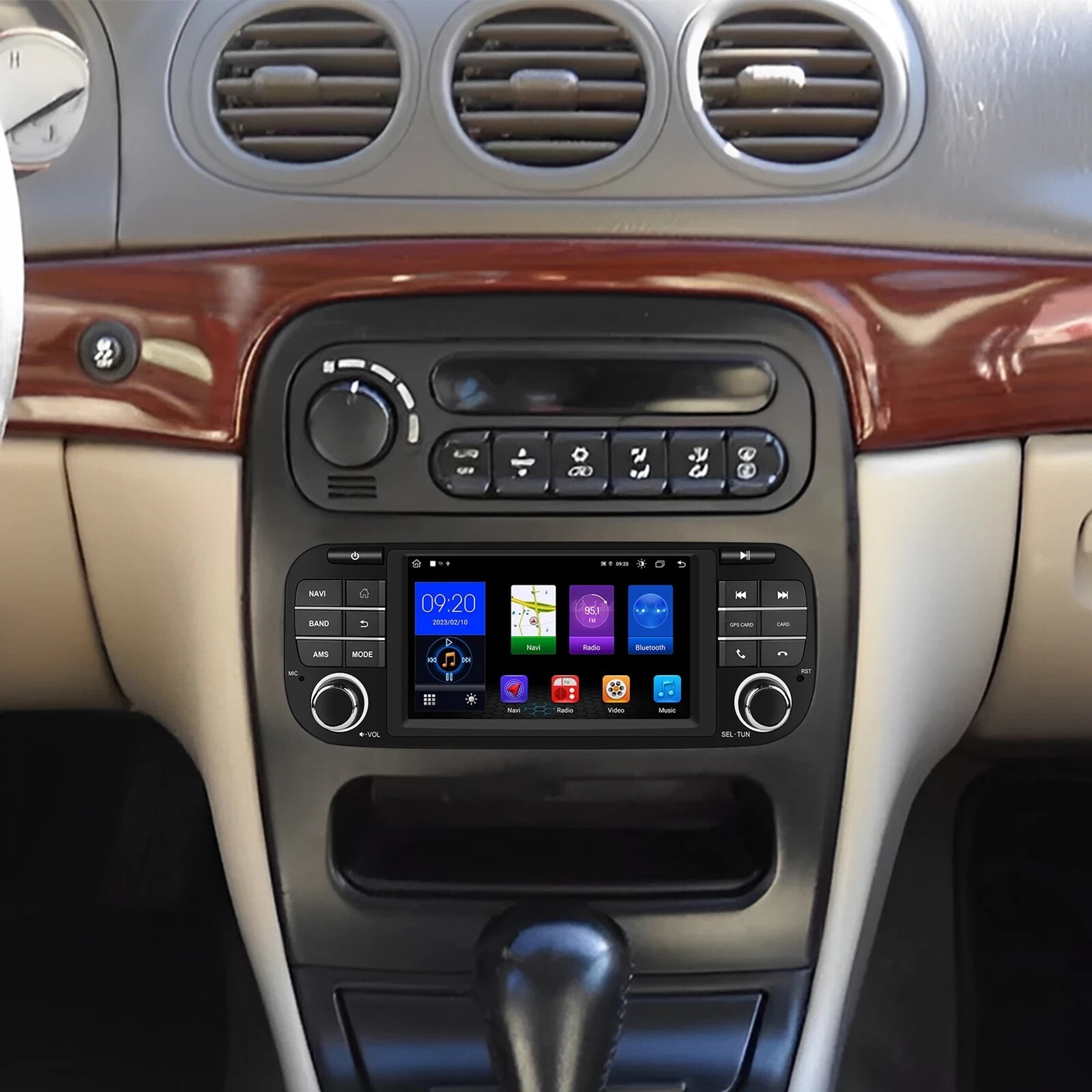 7″ For Jeep Wrangler Dodge Ram Chrysler Android Car Stereo Radio GPS Carplay NEW
