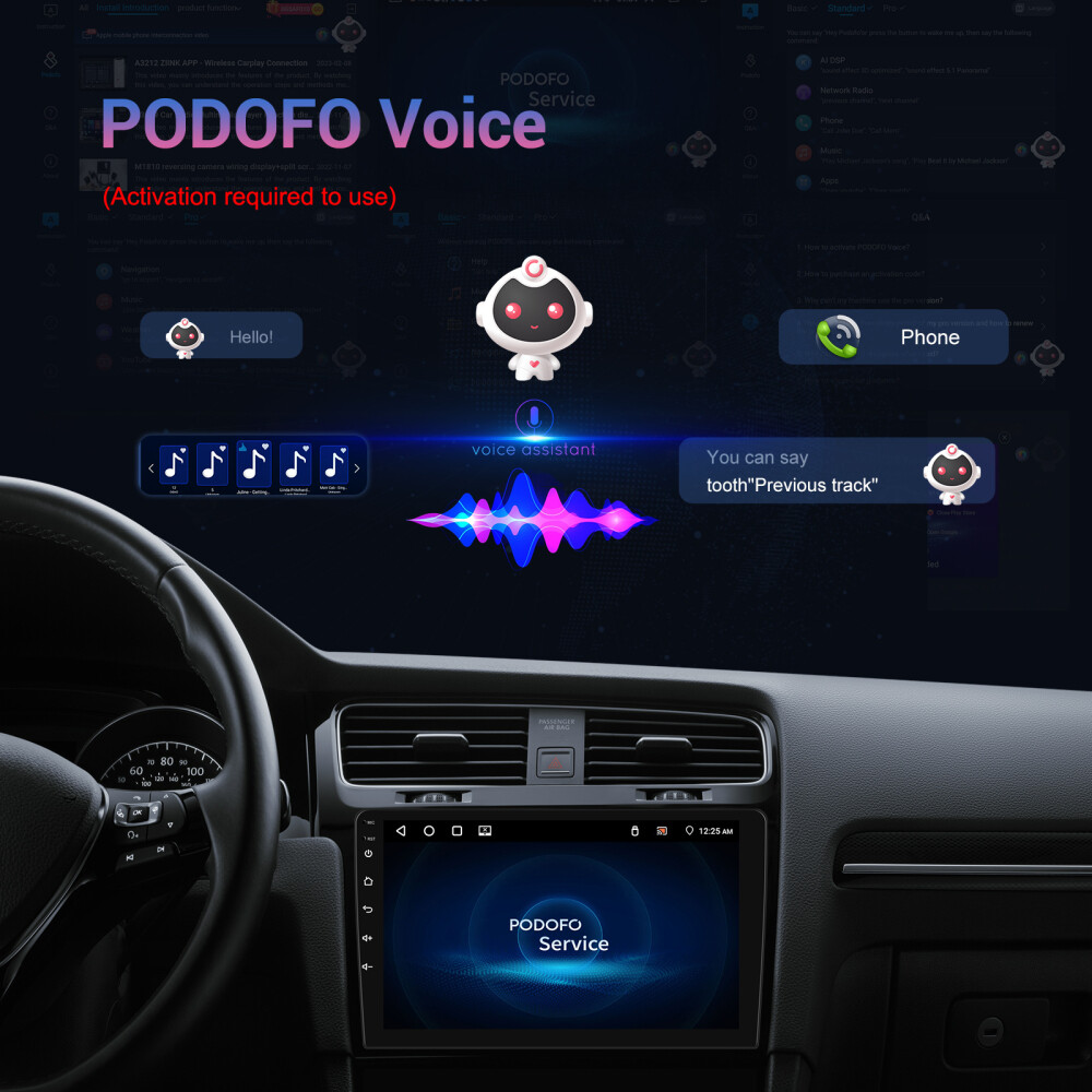 9 Inch 2 Din Android 13 Car Stereo Radio with Bluetooth 4+64G Carplay IPS Screen