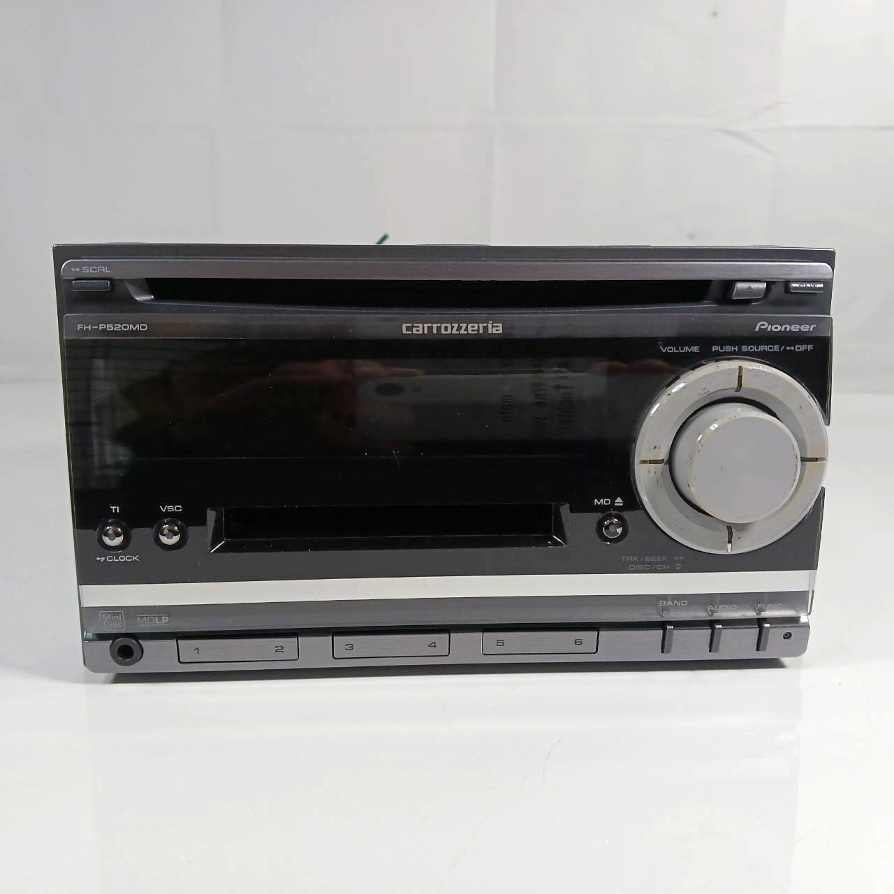 Pioneer Car Audio FH-P520MD Carrozzderia CD MD MP3 2DIN Tested From Japan BB207T