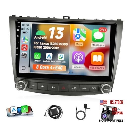 4+64G Car Radio for Lexus IS250 IS300 IS350 2006 2007 2008 2009 2010 2012,