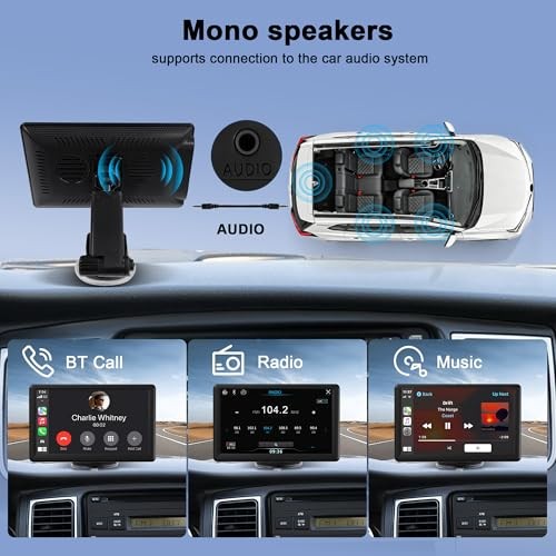7″ Wireless Touch Screen Support Wireless Carplay For Universal models 1G