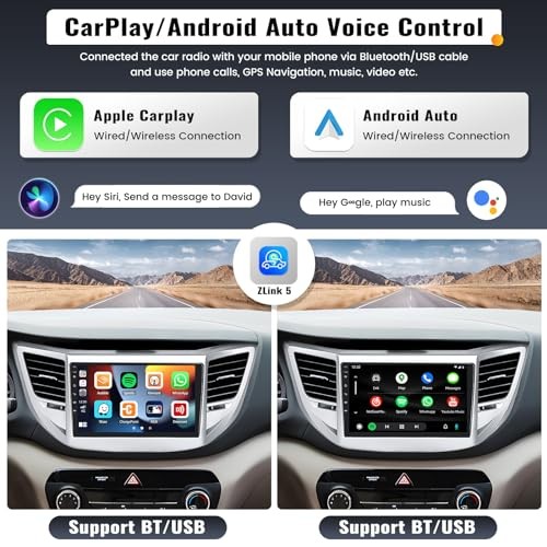9 Inch Android Car Stereo for Hyundai Tucson 2015-2018 Radio Wireless 2G+64G