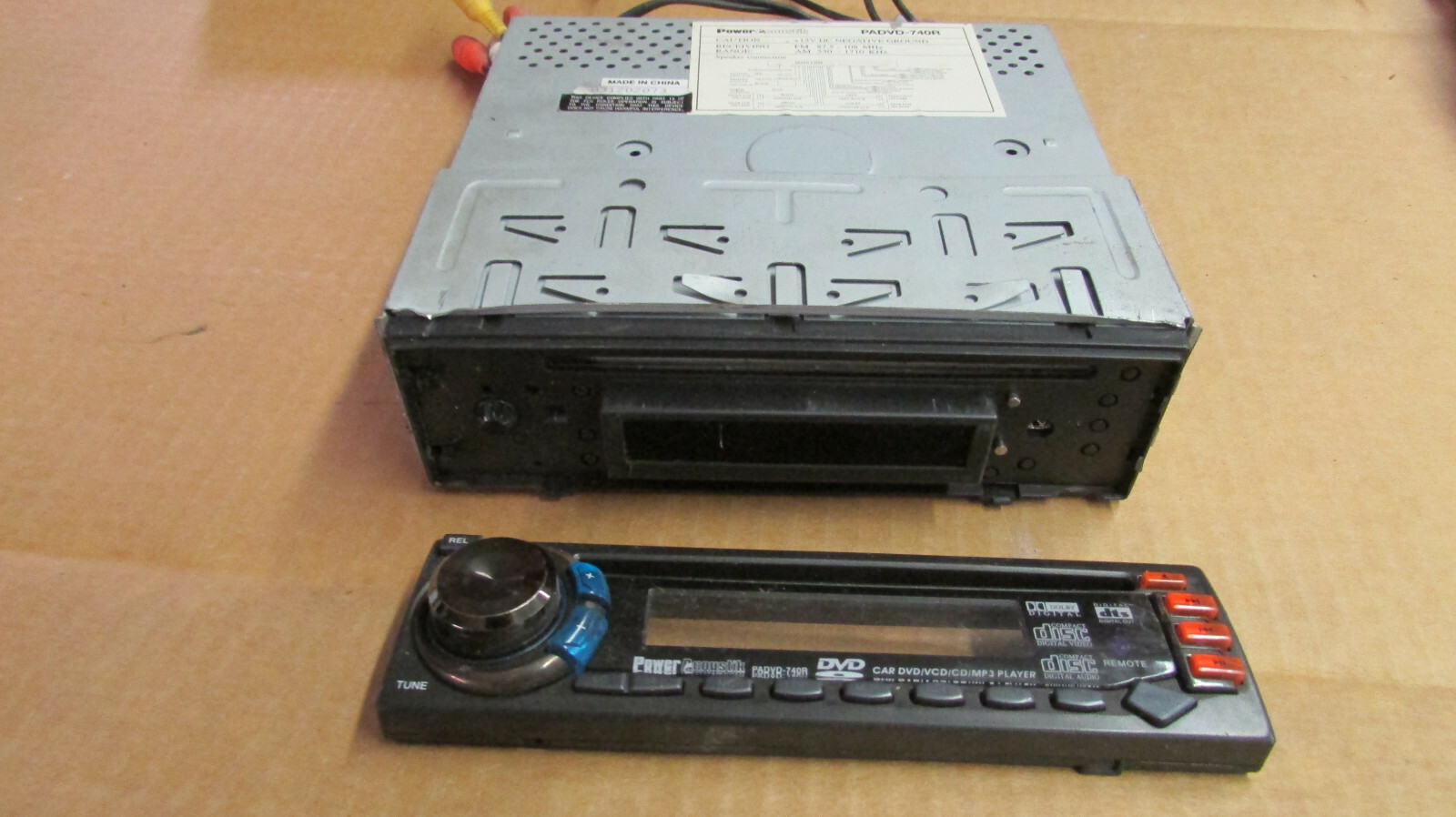 Vintage Power Acoustik PADVD-740R cassette player * as-is condition, untested