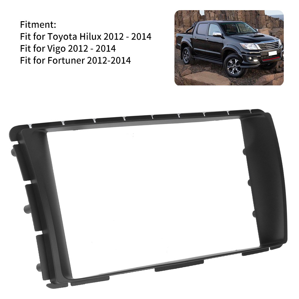 2Din 7in Navigation Fascias Frame DVD Radio Player Panel Trim Fits For