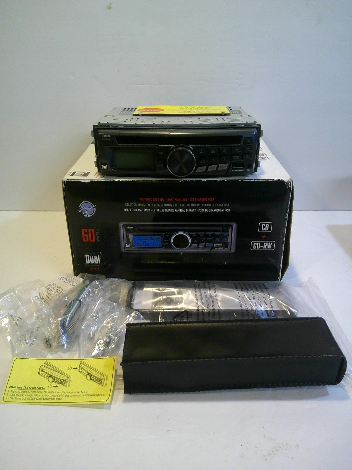 Dual XD1222 AM/FM/CD-RW Car Stereo Brand New Audio Never Installed