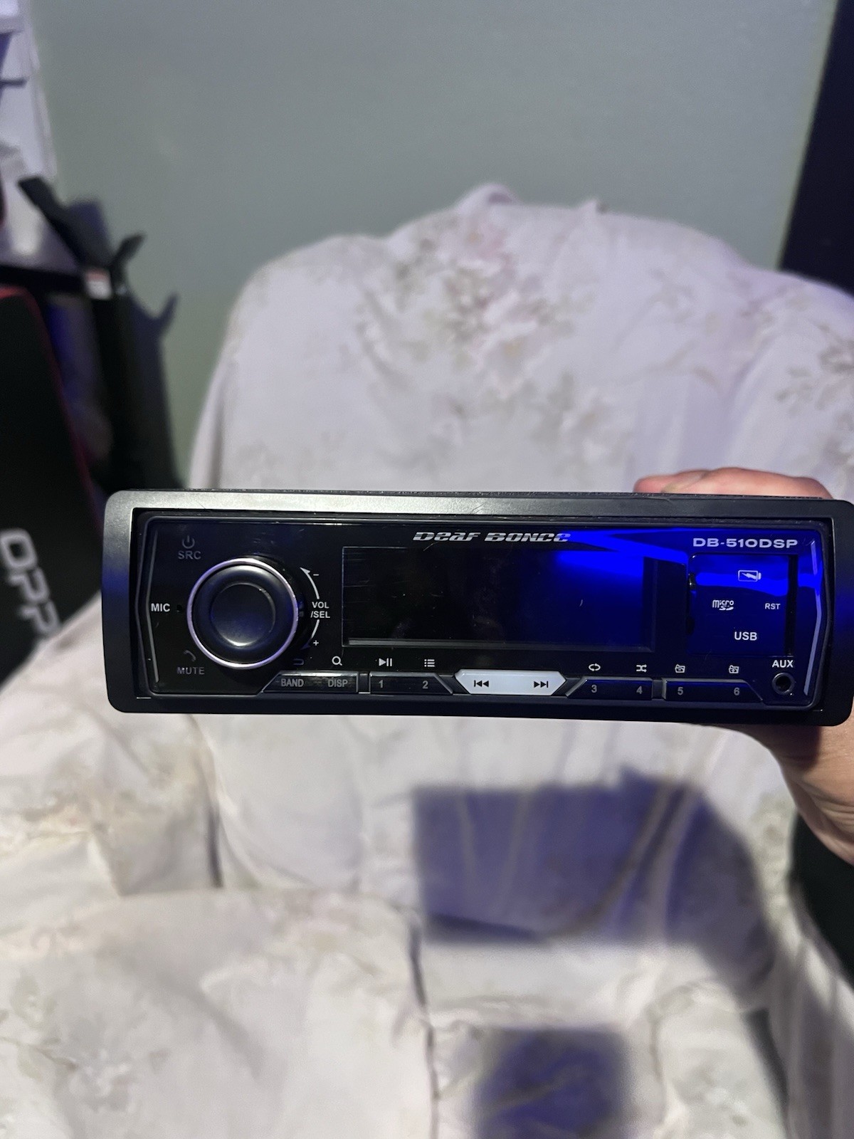 Deaf Bonce DB-510DSP Car Stereo Receiver 1-DIN MP3 USB Head Unit DSP Equalizer