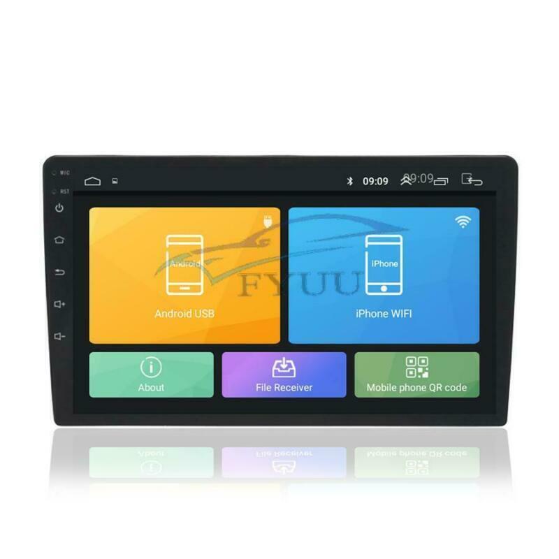 1 Din 9″ 1080P Touch Screen Quad-core RAM 2GB ROM 16GB Car Stereo Radio GPS Nav