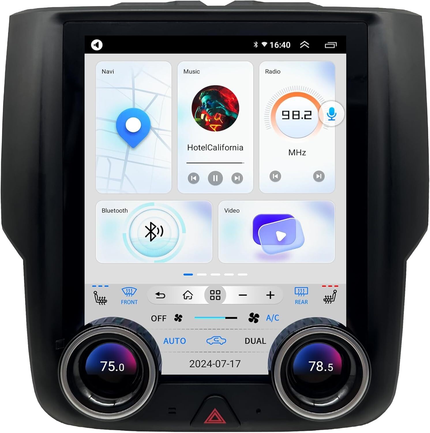 9.7” For 2013-2018 Dodge Ram 1500 2500 3500 Tesla Style Car Radio Stereo GPS