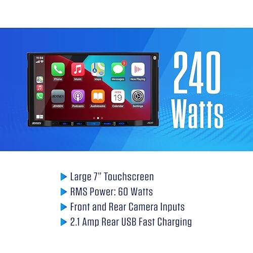 J3CA7W 7-inch Certified Apple Double DIN New 7” Wireless Double Din Stereo