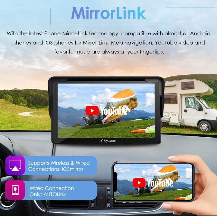 Carpuride C3 Wireless Apple Carplay Radio Car Stereo Touch Screen Android Auto