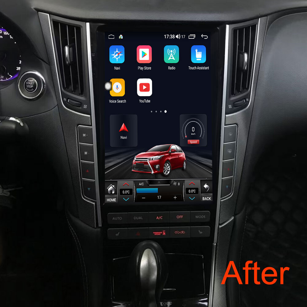 8G+128GB Tesla Style Android For Infiniti Q50 Q50L 2012-2019 Auto Stereo Carplay