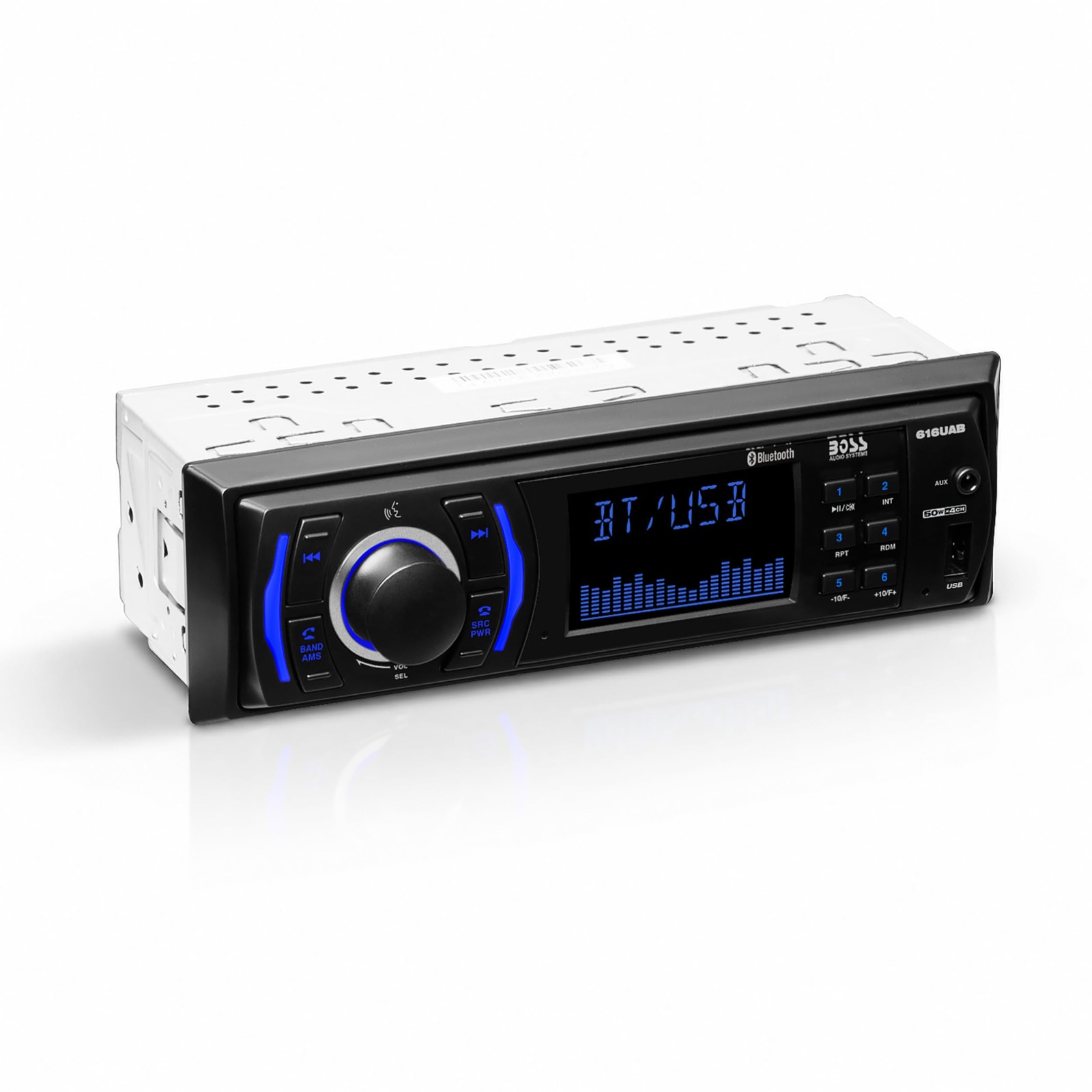 BOSS Audio Systems 616UAB Car Stereo With Bluetooth – Single DIN, MP3, Black
