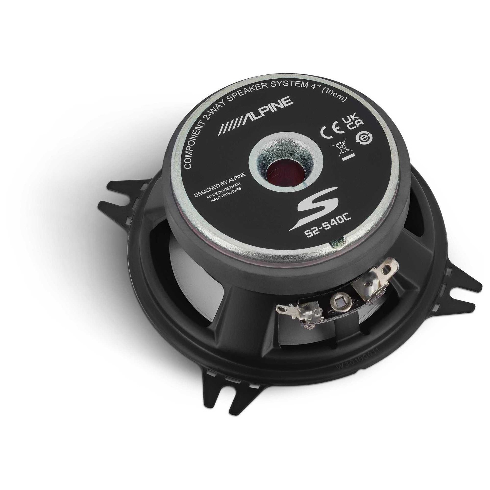 Alpine UTE-73BT Bluetooth Receiver + S2-S40C Type S 4″ Component Speakers Pair
