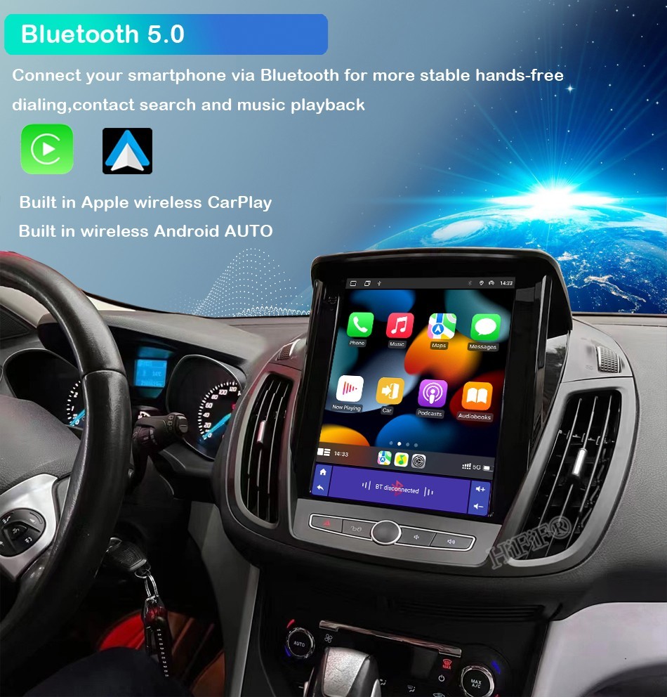 10.4” Car Radio For Ford Kuga C-max Escape 2013-17 Android Navi GPS Carplay CAM