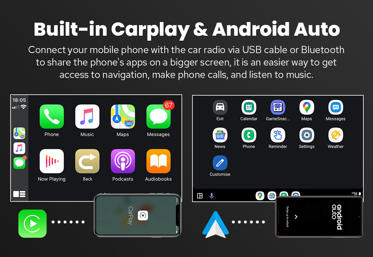 Android 12 Head Unit 9 inch for Toyota Land Cruiser Prado Lexus GX470 2004-2009