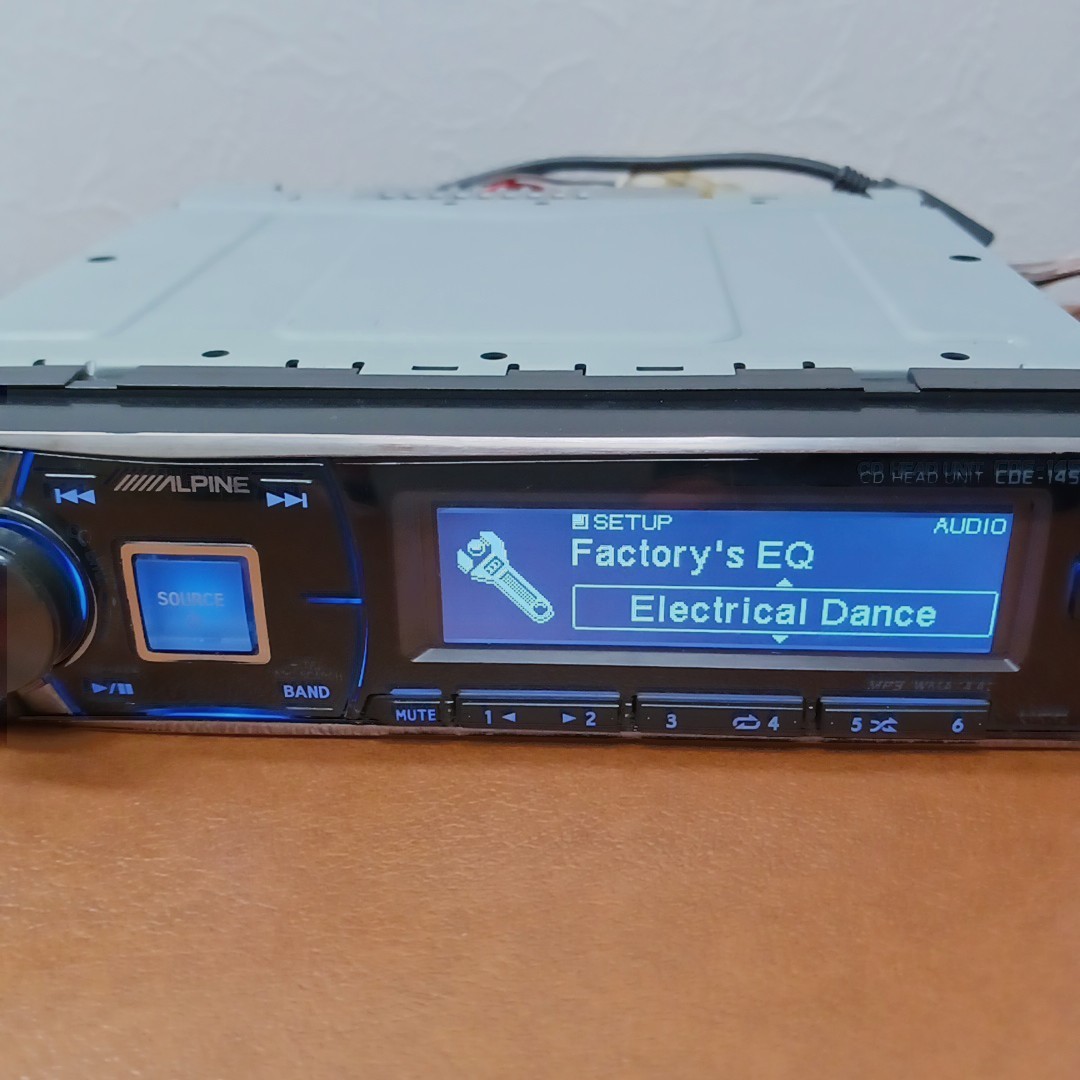 Alpine CDE-145J CD Player Car Audio – Operation Confirmed