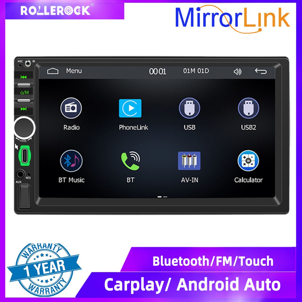 F7018C Reversing Image Wired CarPlay with Bluetooth & Car MP5 Player