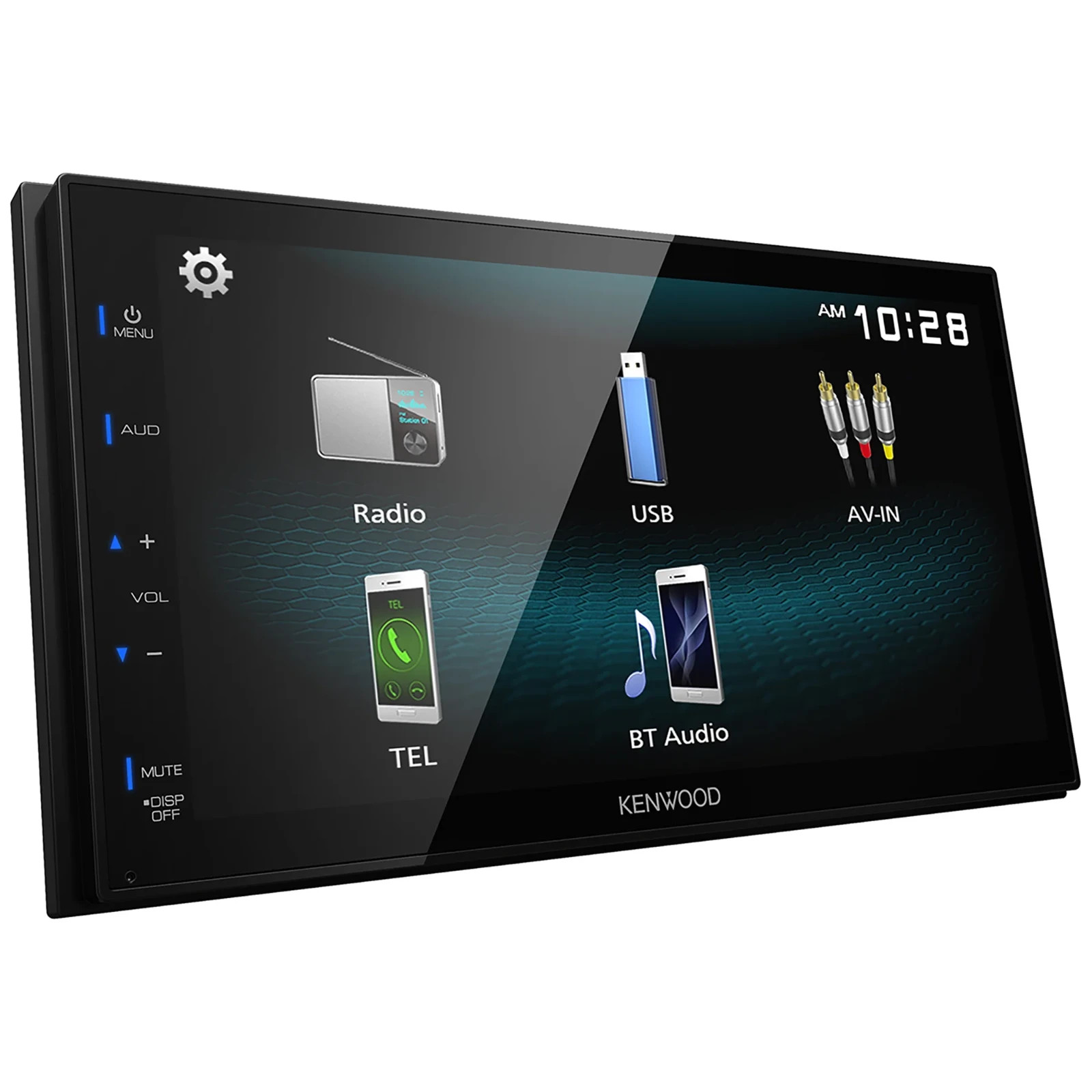 KENWOOD DMX150BT 2-DIN Car Stereo with 6.8″ Touchscreen, Bluetooth and Back-up C