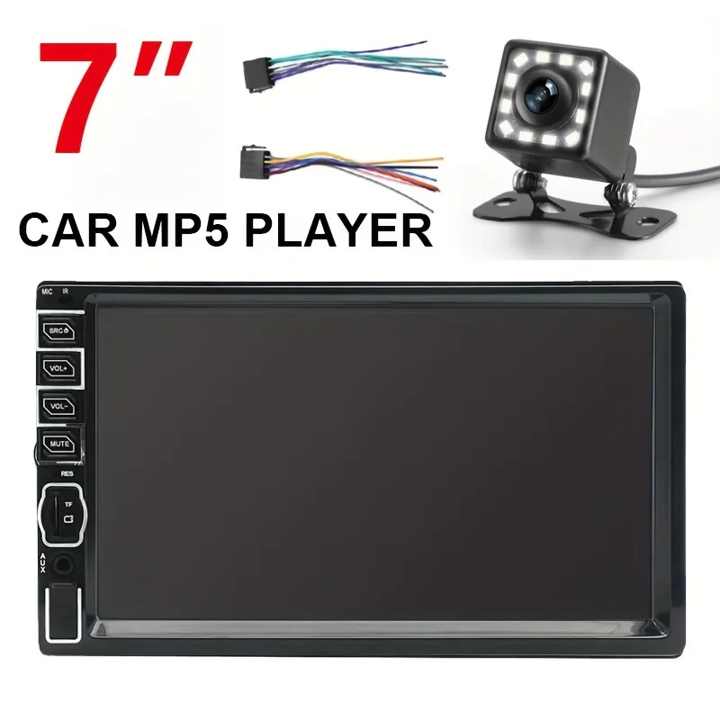 2 DIN 7″ HD Car Stereo Radio MP5 Player Bluetooth Touch Screen With Rear Camera