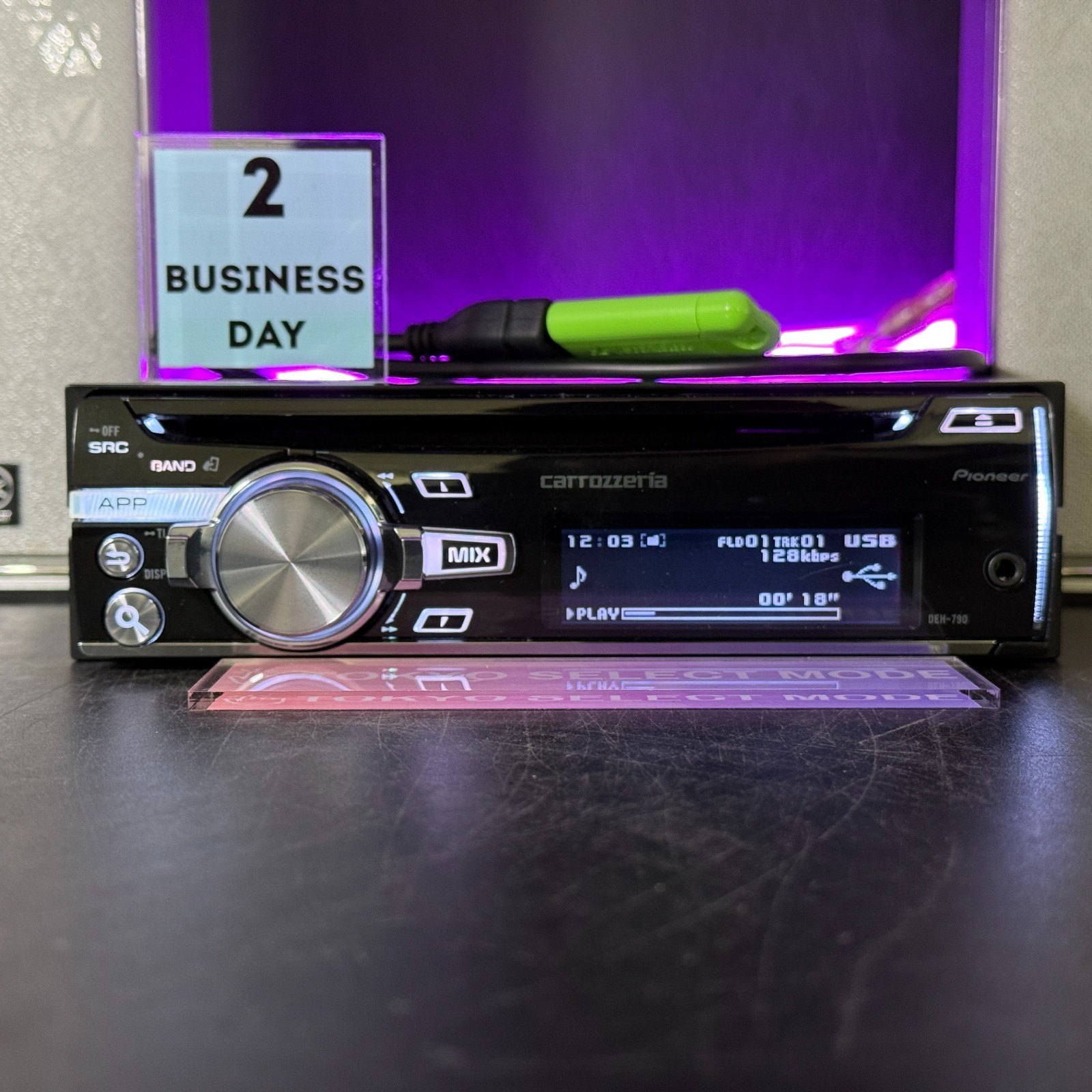 Pioneer Carrozzeria DEH-790 1DIN Car Audio CD USB AUX JDM Tested In Stock