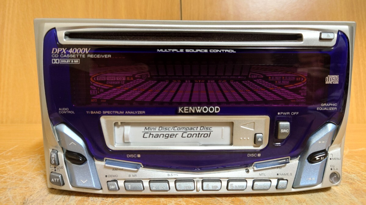 KENWOOD DPX-4000V 2DIN CD Cassette Receiver Near Mint JAPAN