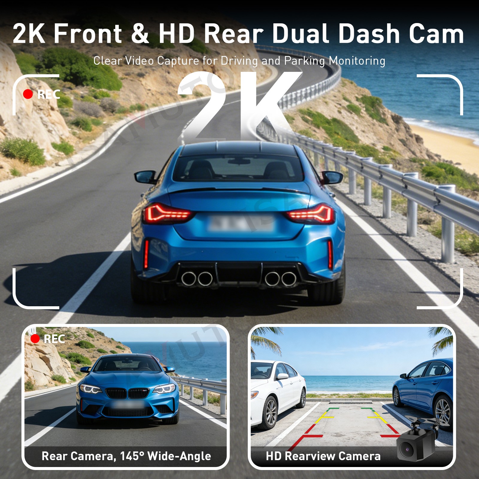 4K 1920P Car Stereo Wireless Apple CarPlay Android Auto AI Voice Control
