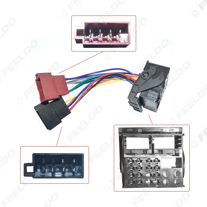 Suitable for Ford original car CD head unit retrofit wiring harness power cable